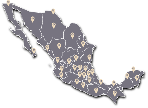 Mapa de M&eacute;xico