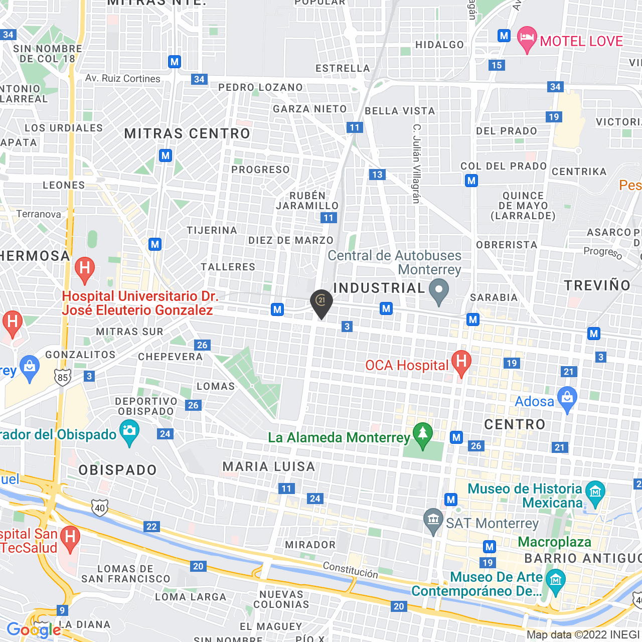 Monterrey Centro, Monterrey, Nuevo León, 64000, México.